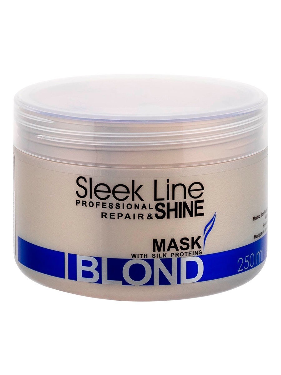 фото Маска для волос stapiz нейтрализующая желтизну blond sleek line 250мл