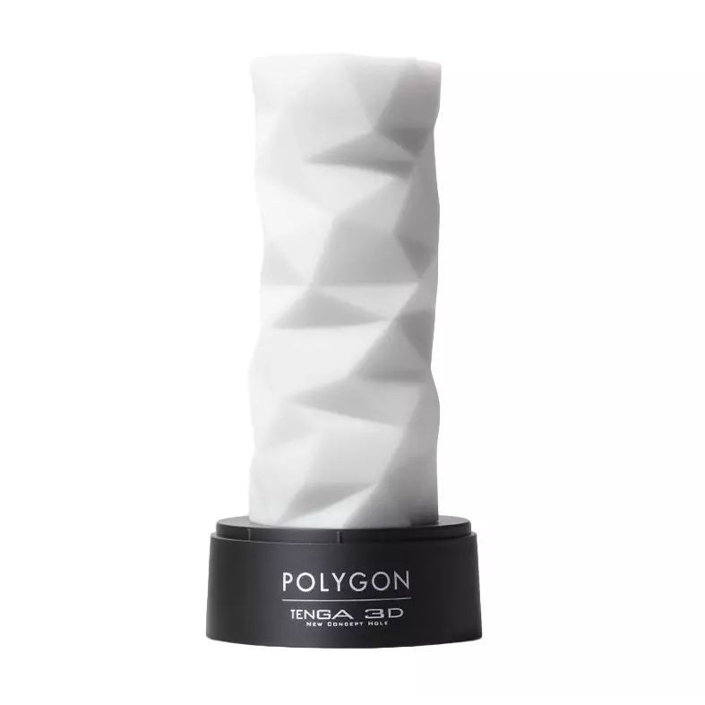 Белый 3D мастурбатор POLYGON