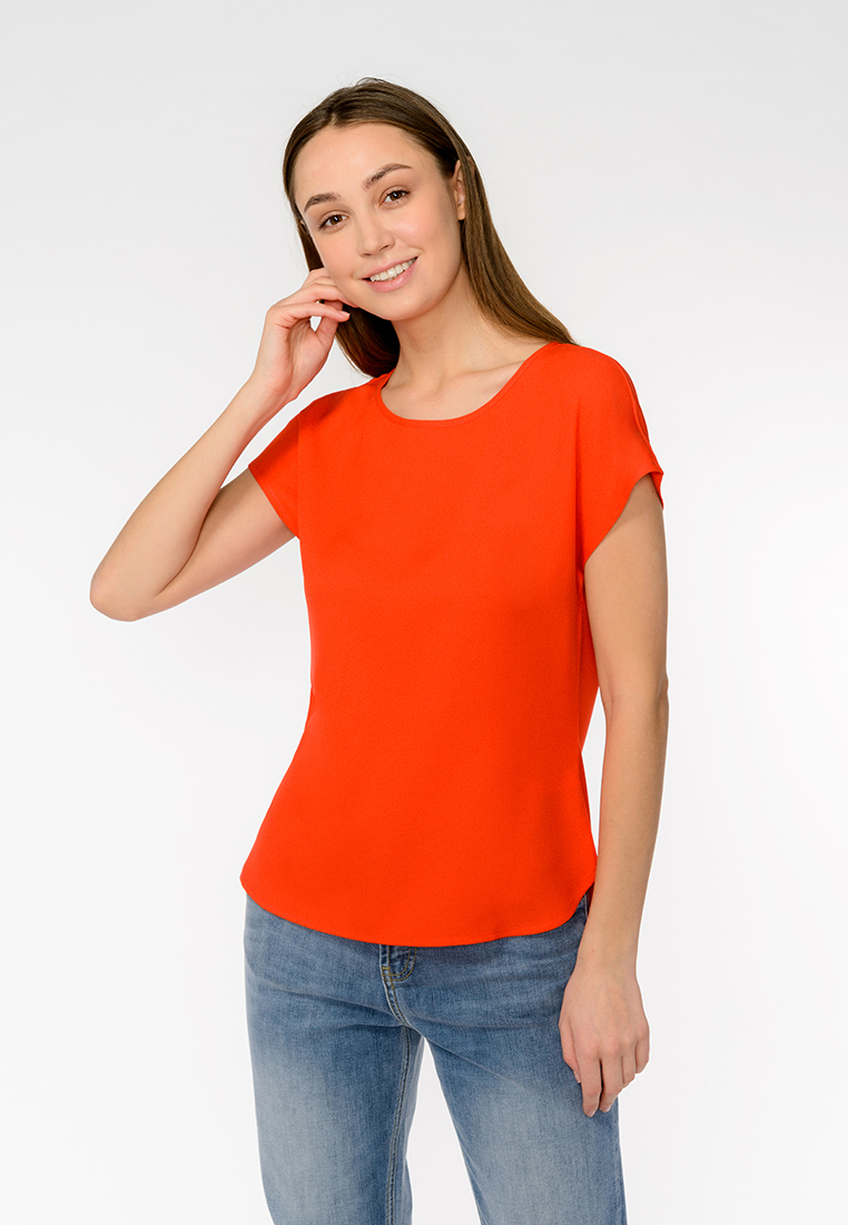 

Блуза женская Modis M201W00632 красная 48 RU, M201W00632