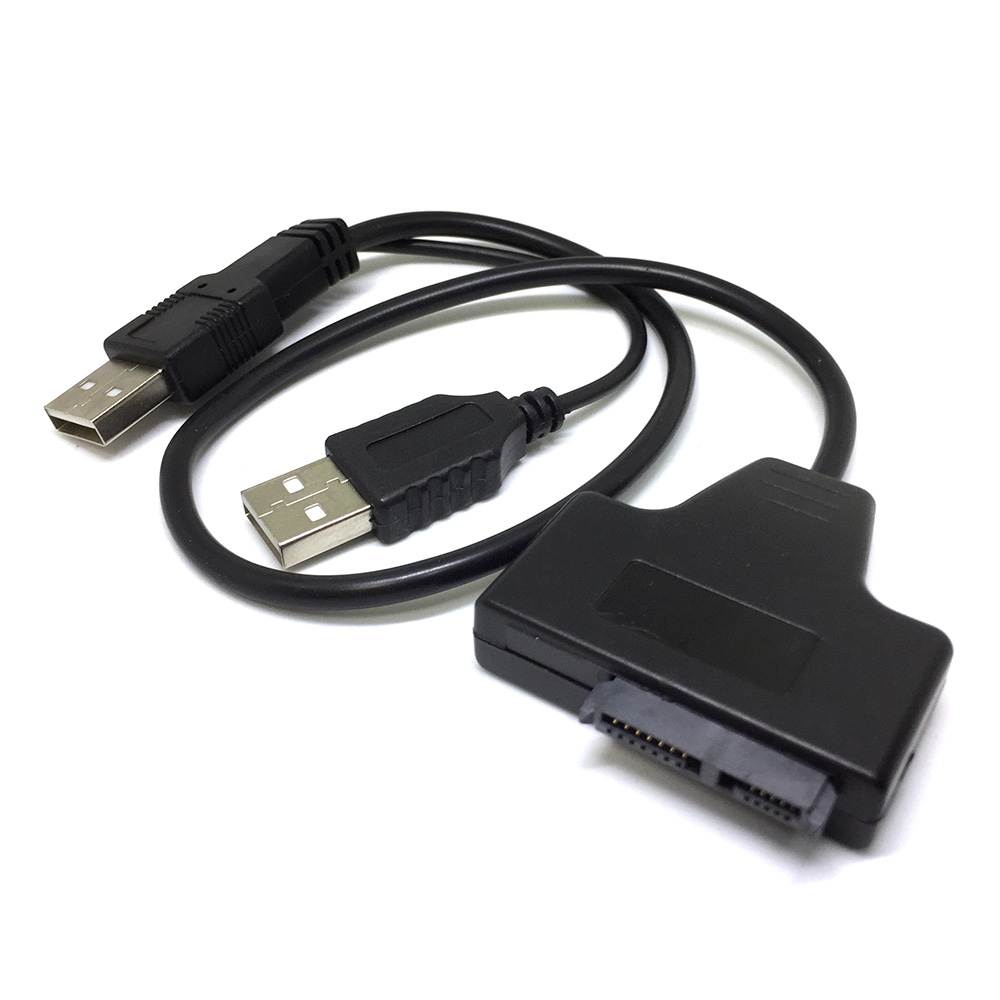 

Адаптер Espada USB A-SATA 6+7 pin , M-F 0,5м Black (PAUB025), PAUB025