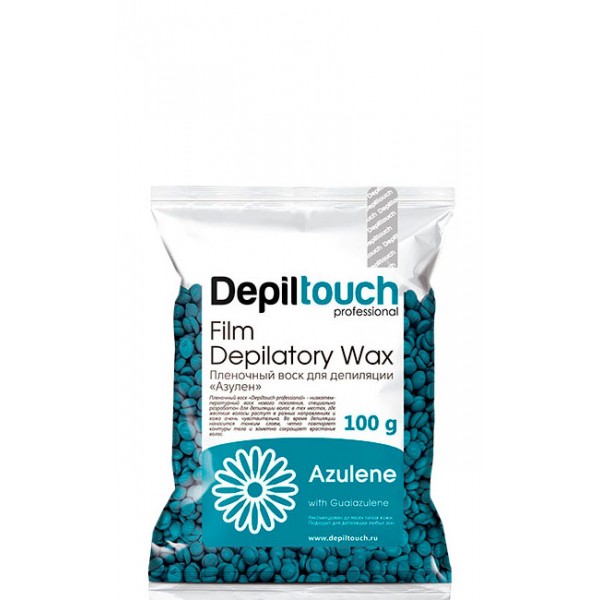 

Воск для депиляции пленочный Depiltouch Film Depilatory Wax Azulene в гранулах 100 гр, Синий, 871161
