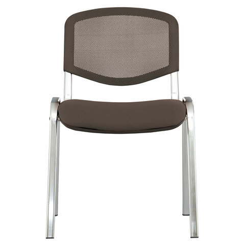 Офисный стул Brabix Iso NET 531983, хром/коричневый