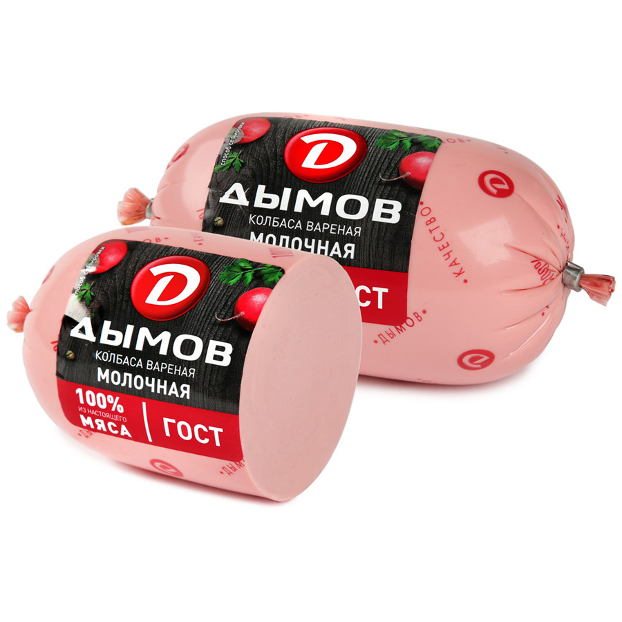 

Колбаса Дымов молочная вареная 500 г