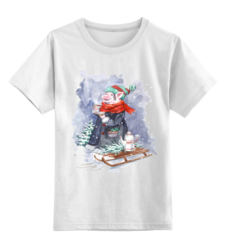 Детская футболка Printio Теплого чаепития цв.белый р.140