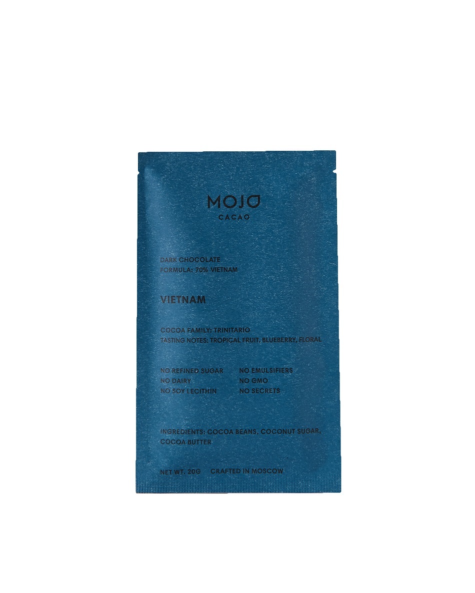 фото Шоколад горький mojo cacao 70% vietnam 20 г