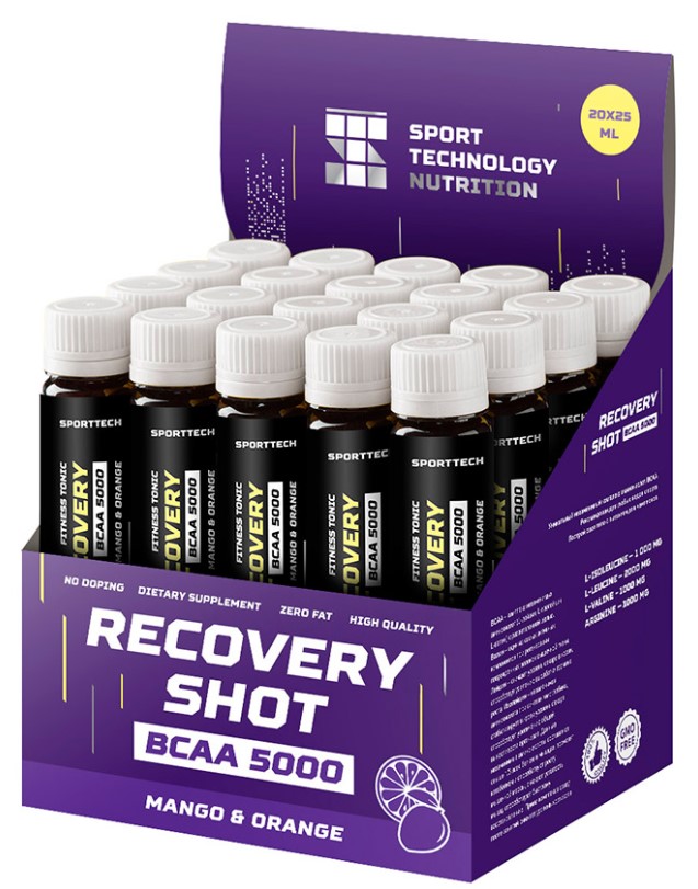 фото Sport technology nutrition всаа 5000, 20 амп, вкус: манго-апельсин