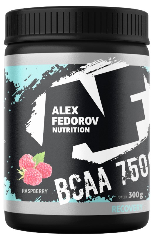 фото Alex fedorov nutrition bcaa 7500, 300 г, вкус: малина