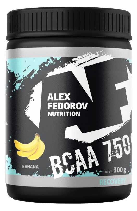 Alex Fedorov Nutrition Recovery 7500 BCAA 300 г, банан