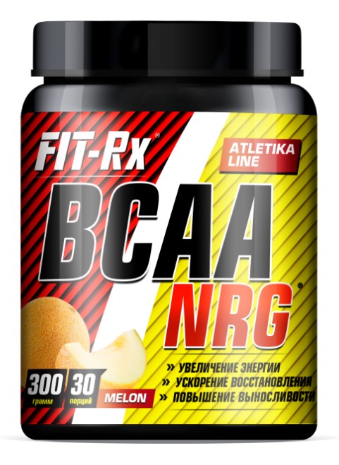 фото Fit-rx аминокислотный комплекс fit-rx nrg bcaa, 300 г, вкус: дыня