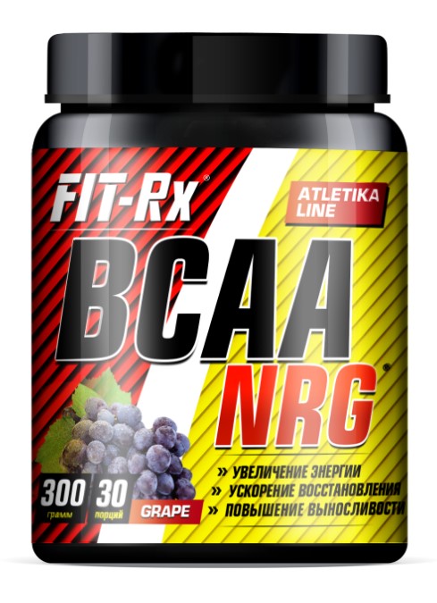 фото Fit-rx аминокислотный комплекс fit-rx nrg bcaa, 300 г, вкус: виноград