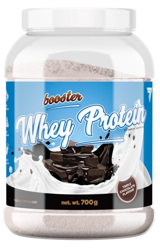 фото Протеин trec nutrition booster whey protein, 700 г, triple chocolate