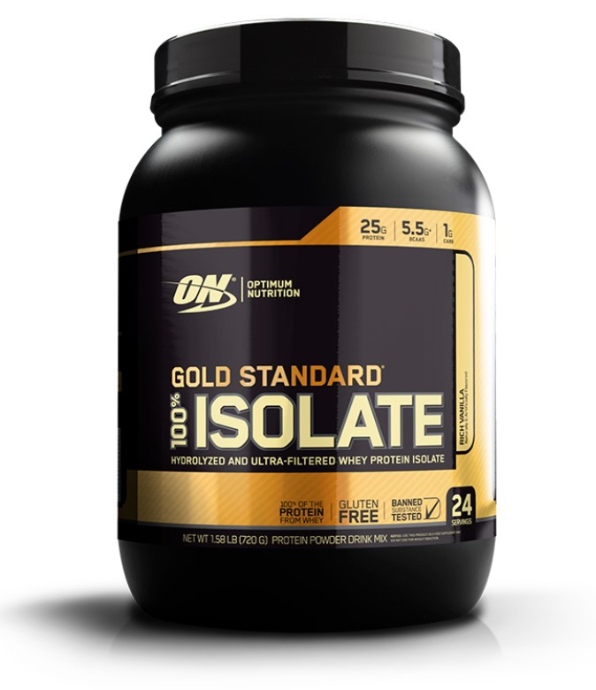 фото Протеин optimum nutrition 100% gold standard isolate, 730 г, rich vanilla