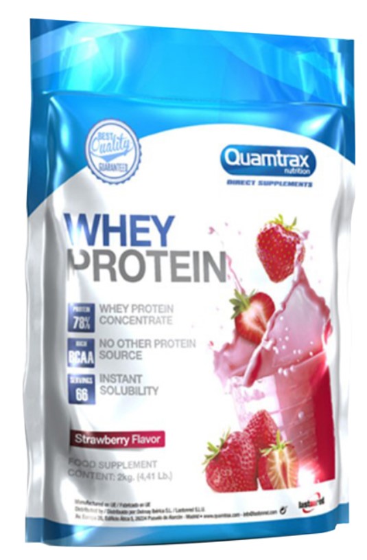 фото Протеин quamtrax nutrition direct whey protein, 2000 г, strawberry