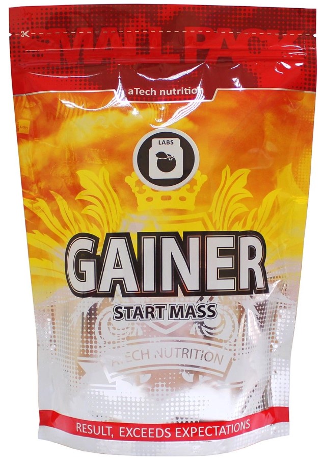 фото Гейнер atech nutrition gainer start mass, 1000 г, клубника