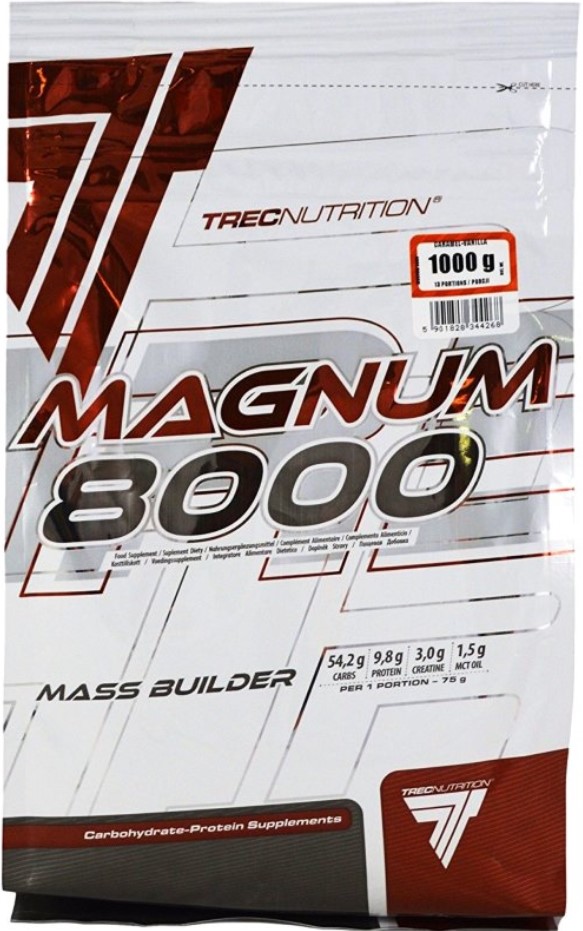 фото Гейнер trec nutrition magnum 8000, 1000 г, caramel-vanilla