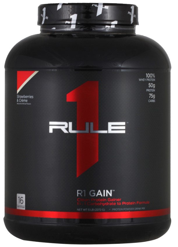 

Гейнер Rule One Proteins R1 Gain, 2270 г, strawberries & creme, R1 Gain