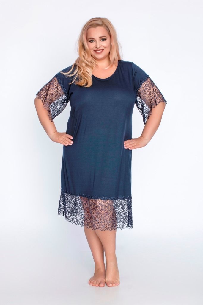 

Ночная сорочка женская Akcent 521 синяя 3XL, Синий, 521
