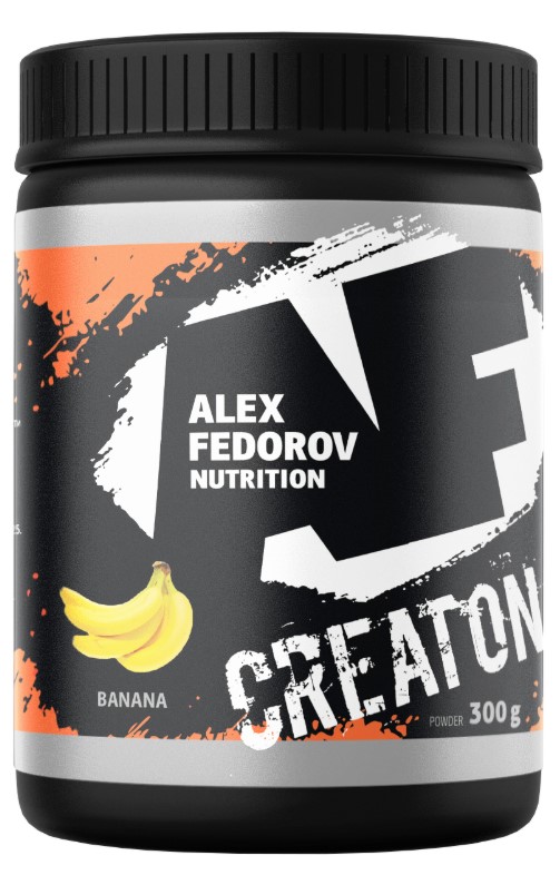 фото Креатин alex fedorov nutrition creaton, 300 г, banana