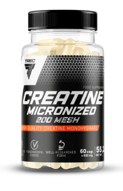 фото Креатин trec nutrition creatine micronized 200 mesh, 60 капсул