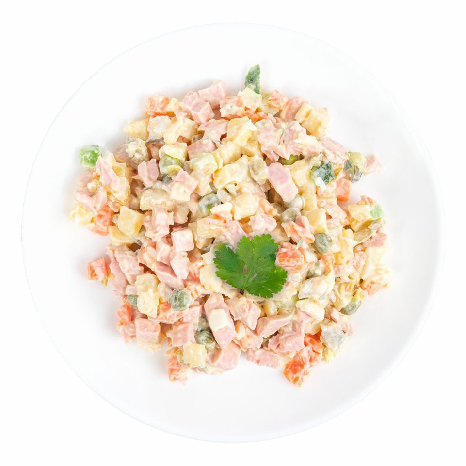 

Салат АШАН Оливье с овощами и ветчиной