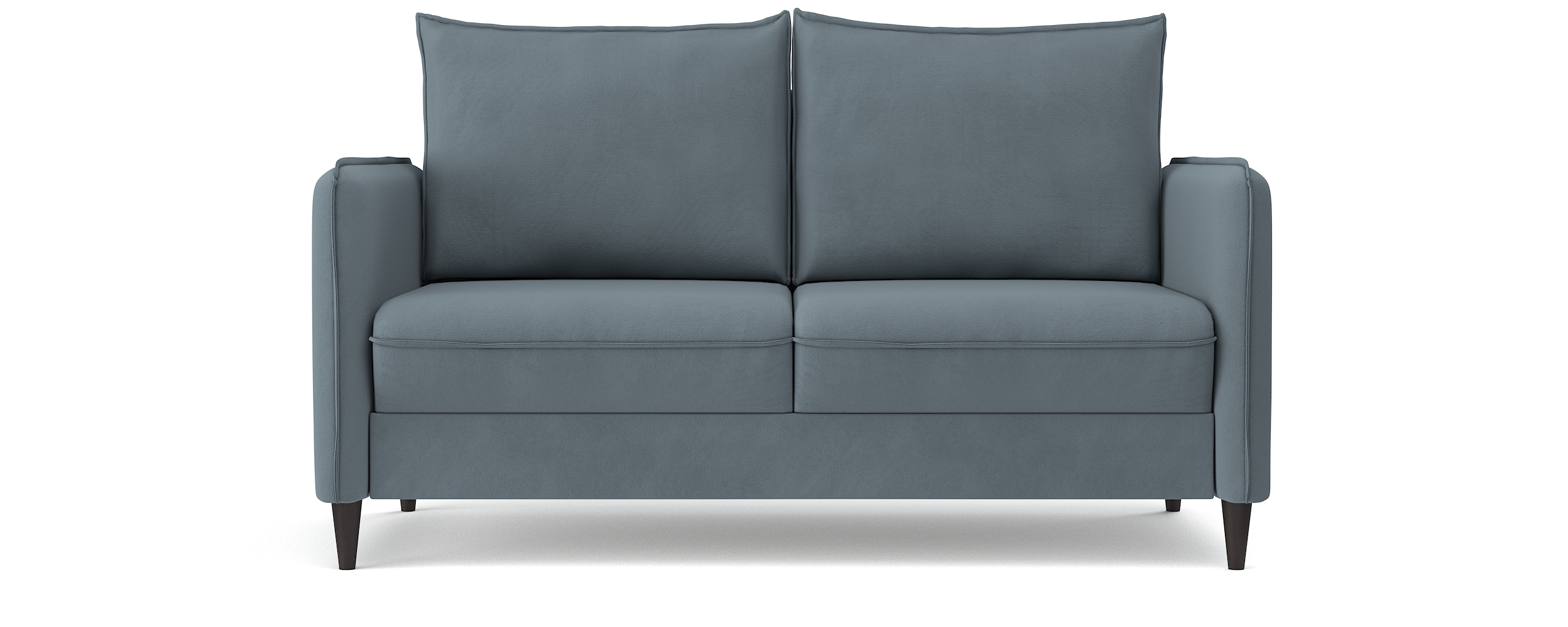 фото Диван-кровать раскладной pushe фьорд smart 140, микровелюр, серый