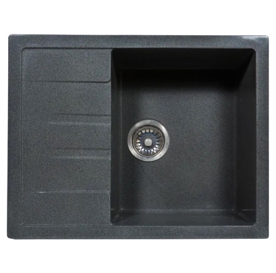 фото Мойка кухонная simgran s-18 418027 черный глянец sim gran