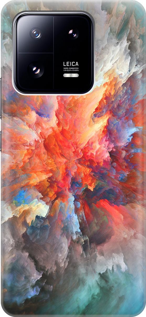 

Силиконовый чехол на Xiaomi 13 Pro Про с принтом "Взрыв цвета", Оранжевый;серый, 158958
