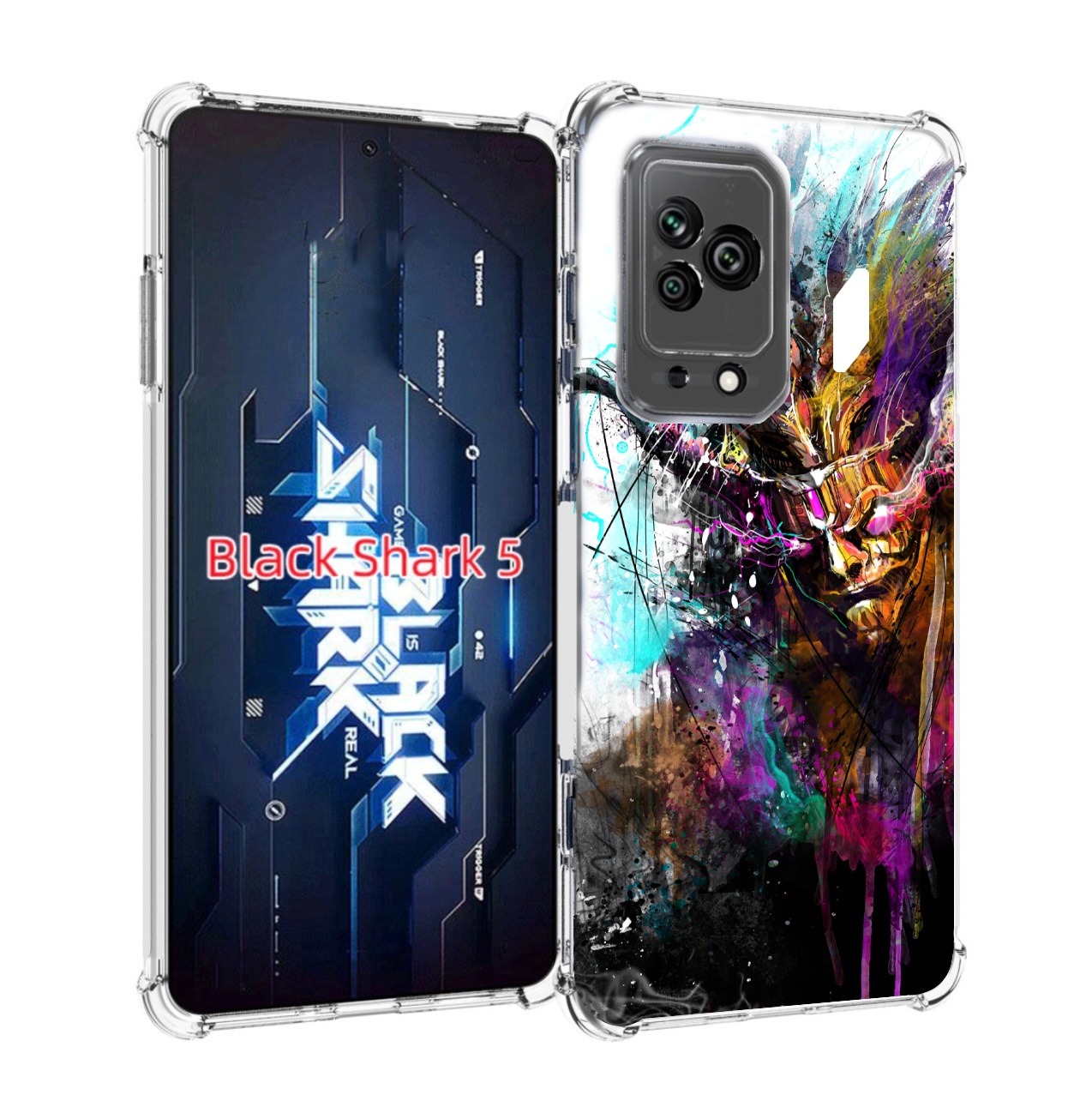 

Чехол MyPads яркий дьявол для Xiaomi Black Shark 5, Прозрачный, Tocco