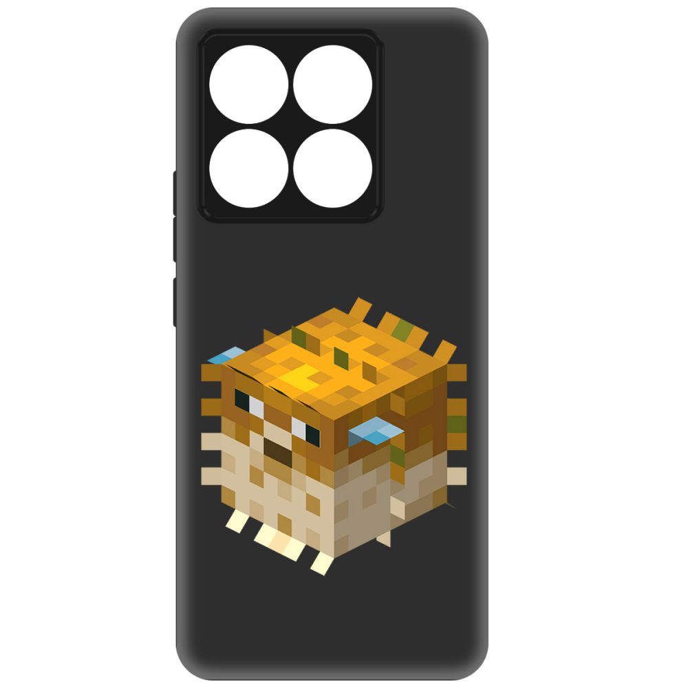 

Чехол-накладка Krutoff Soft Case Minecraft-Иглобрюх для Xiaomi 14T черный