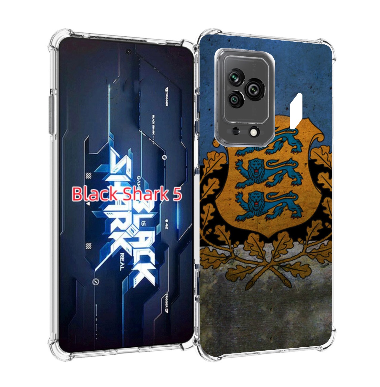 

Чехол MyPads герб флаг эстонии для Xiaomi Black Shark 5, Прозрачный, Tocco