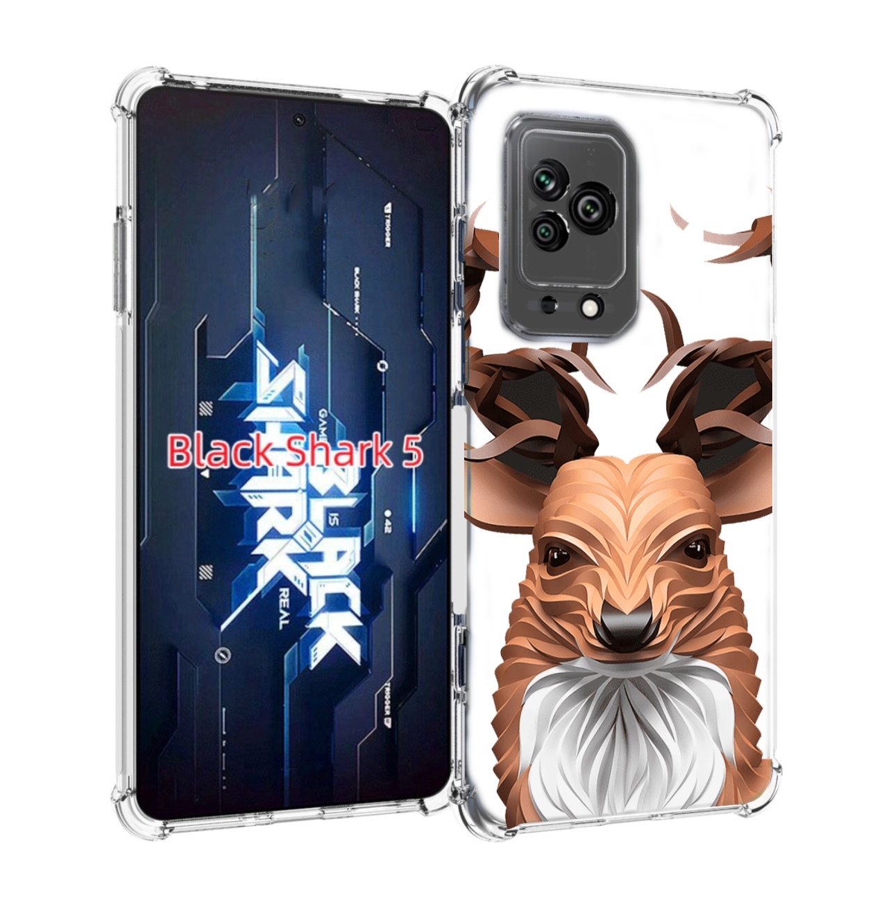 

Чехол MyPads 3D-олень для Xiaomi Black Shark 5, Прозрачный, Tocco