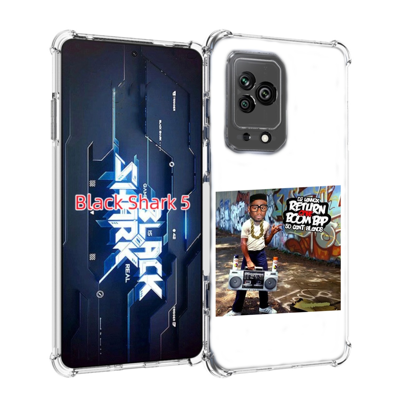 

Чехол MyPads 50 Cent & DJ Lennox - Return Of The Boom Bap для Xiaomi Black Shark 5, Прозрачный, Tocco