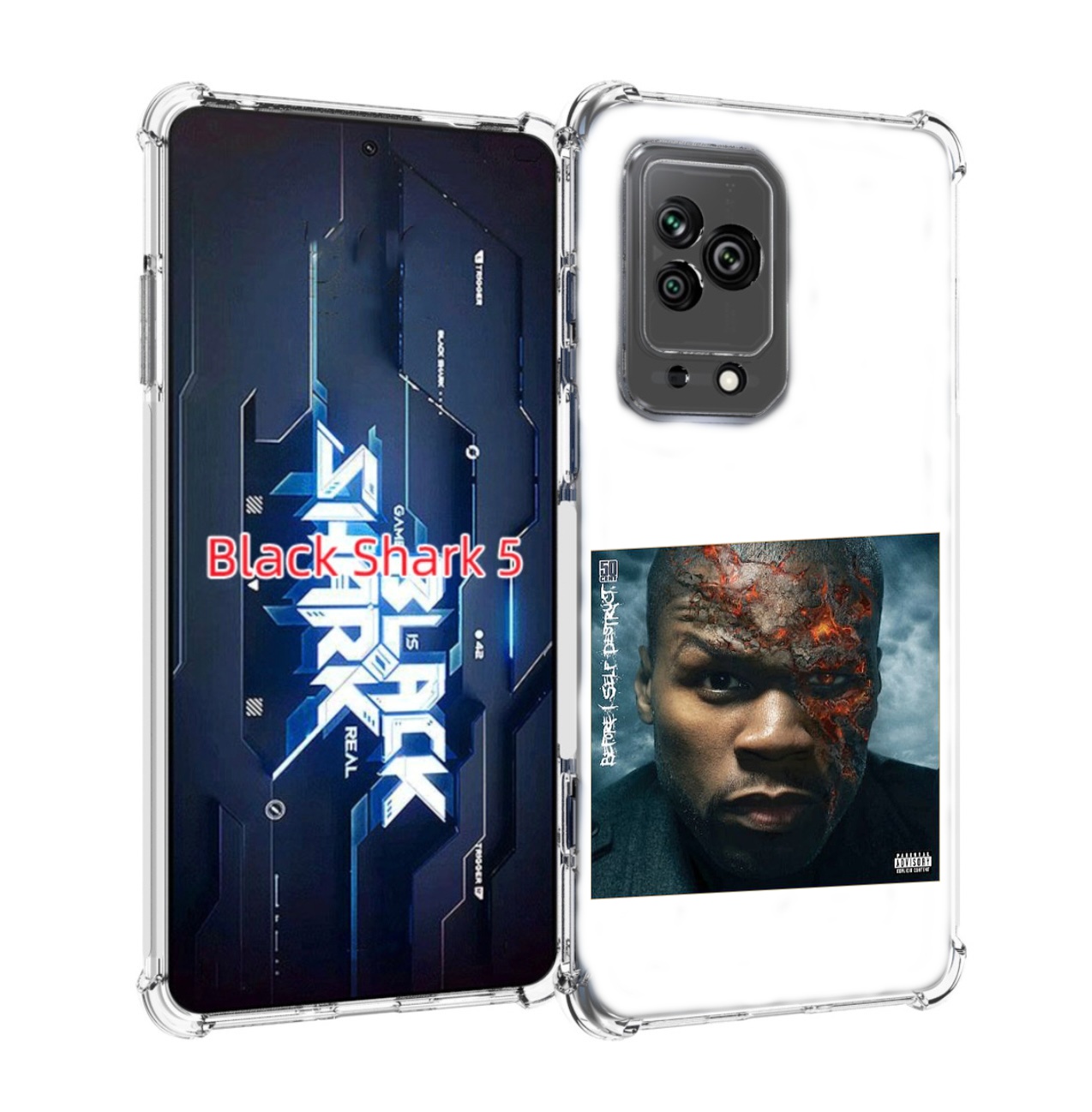 

Чехол MyPads 50 Cent - Before I Self Destruct мужской для Xiaomi Black Shark 5, Прозрачный, Tocco