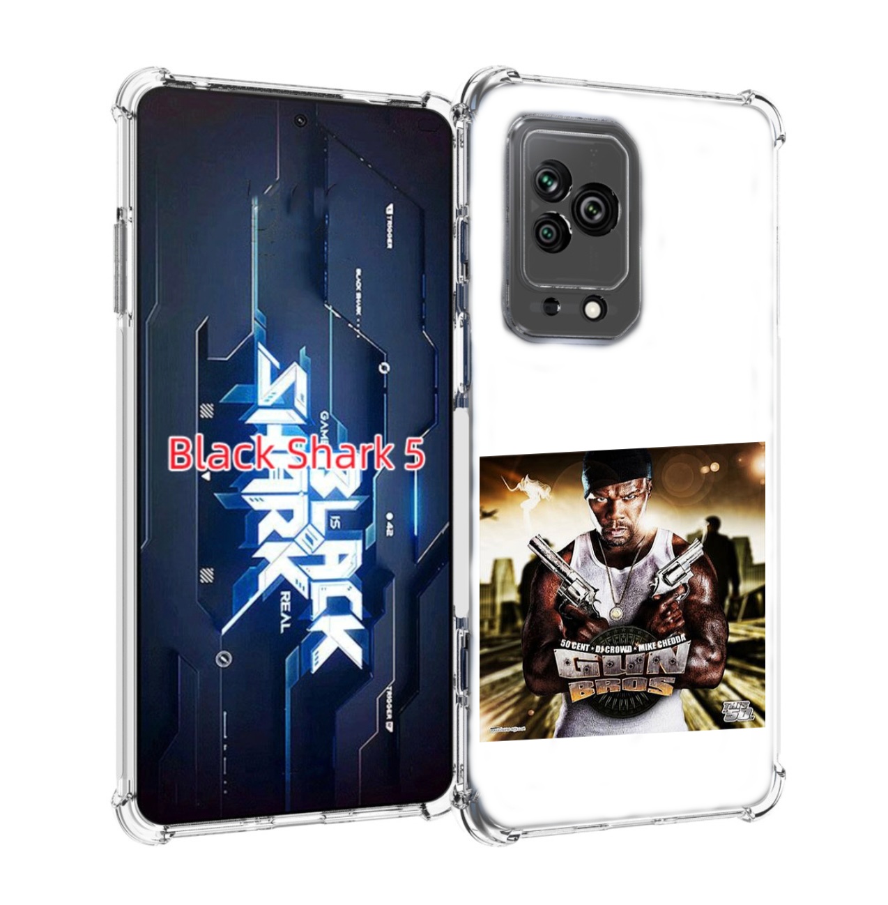 

Чехол MyPads 50 Cent - Gun Bros для Xiaomi Black Shark 5, Прозрачный, Tocco