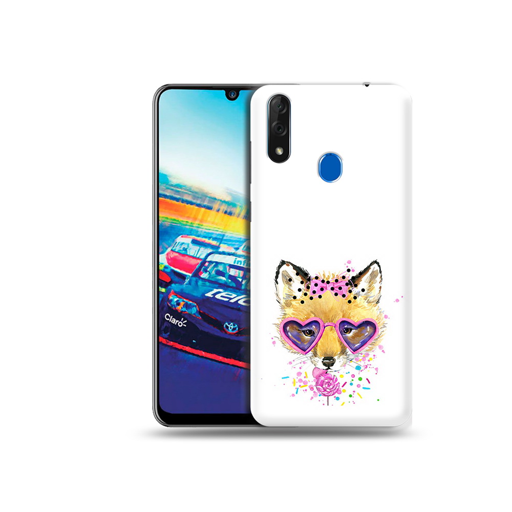 

Чехол MyPads Tocco для ZTE Blade V10 лисенок с бантиком (PT136503.455.441), Прозрачный, Tocco