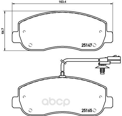 

Тормозные колодки brembo p68062