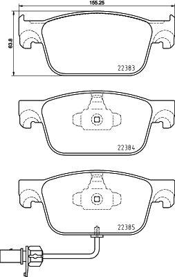 

Тормозные колодки brembo p85153