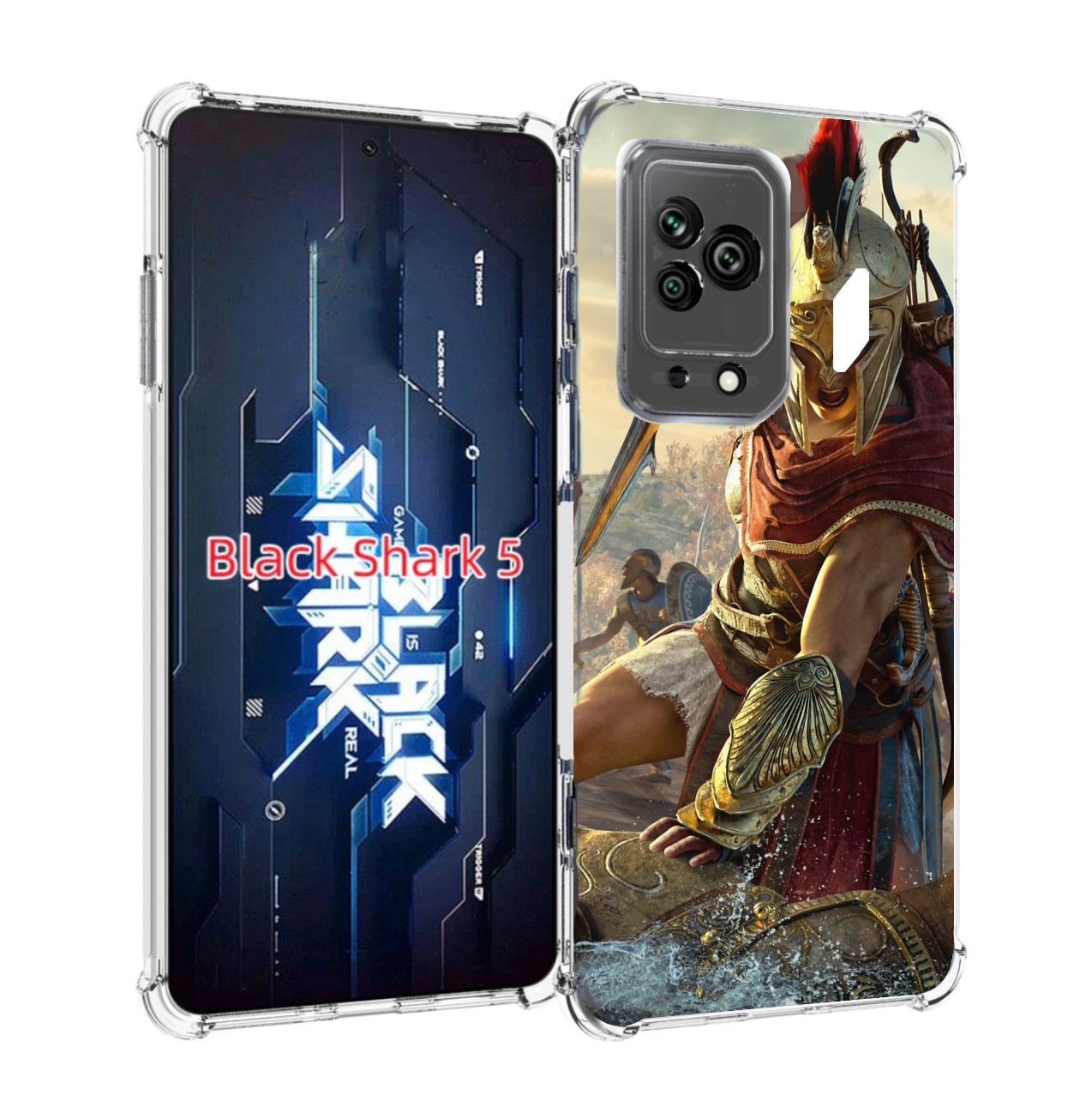 

Чехол MyPads Assassin's Creed Odyssey Kassandra мужской для Xiaomi Black Shark 5, Прозрачный, Tocco