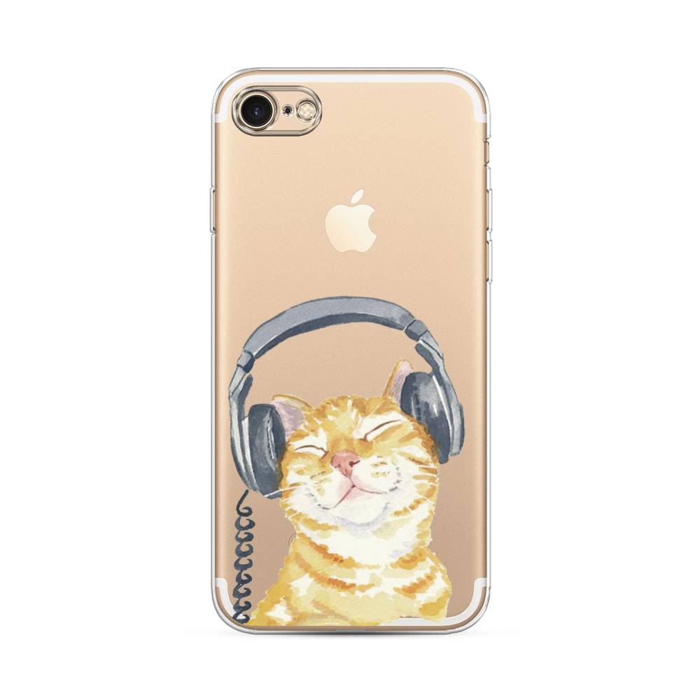 

Силиконовый чехол "Кот меломан" на Apple iPhone 7, Кот меломан
