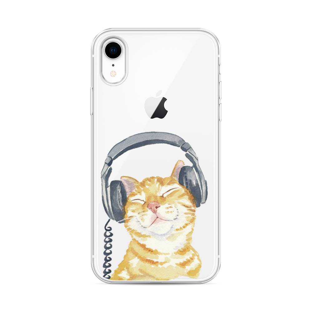 

Силиконовый чехол "Кот меломан" на Apple iPhone XR (10R), Кот меломан