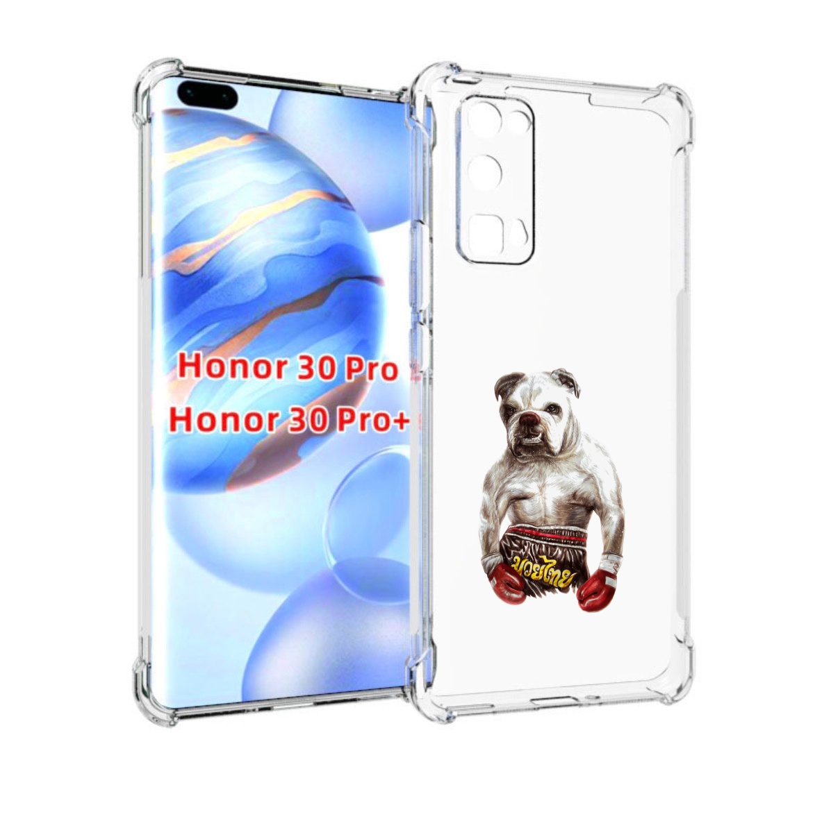 

Чехол бампер MyPads боксер для Honor 30 Pro, Прозрачный, Tocco