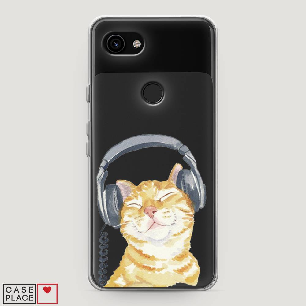 

Силиконовый чехол "Кот меломан" на Google Pixel 3a, Кот меломан
