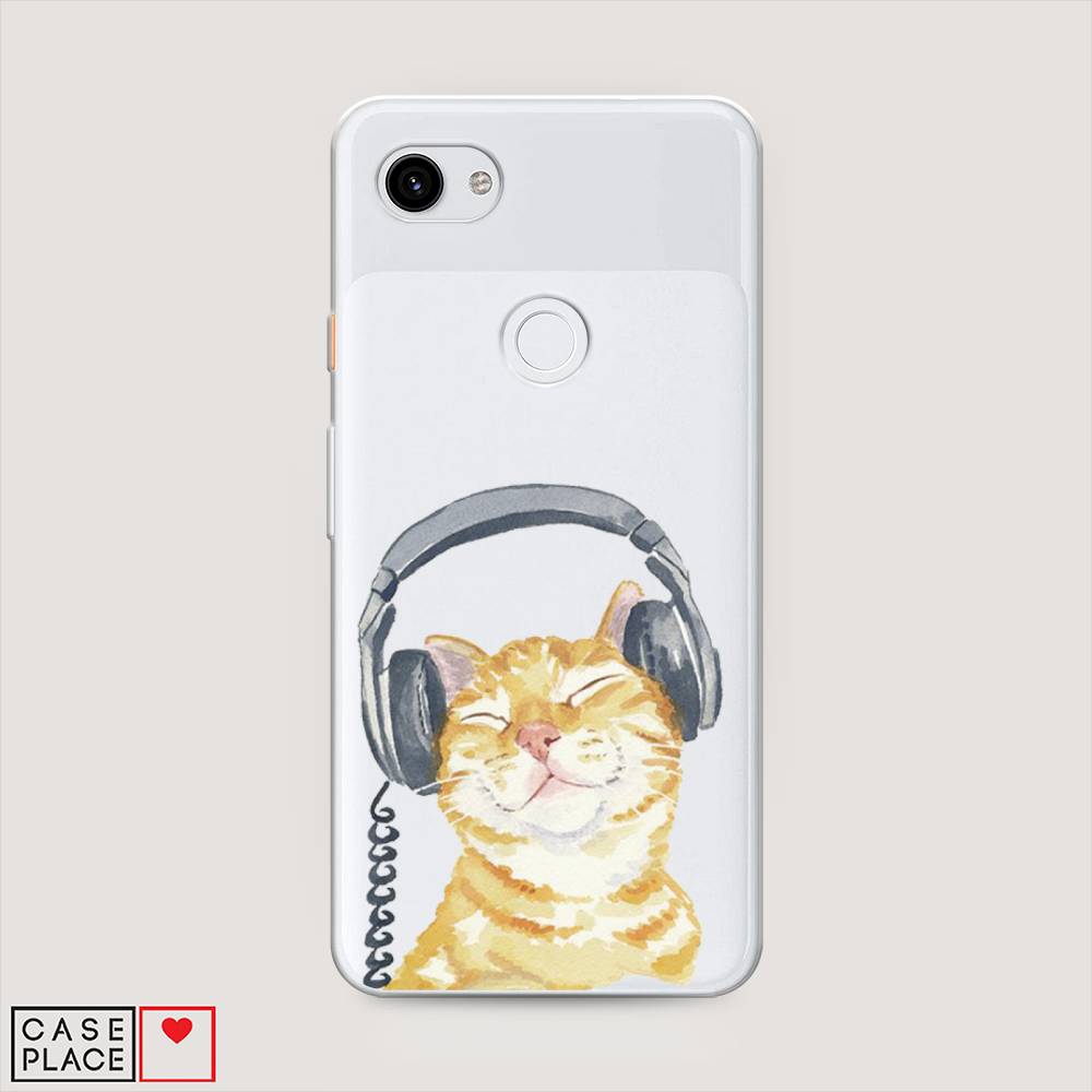 

Силиконовый чехол "Кот меломан" на Google Pixel 3A XL, Кот меломан