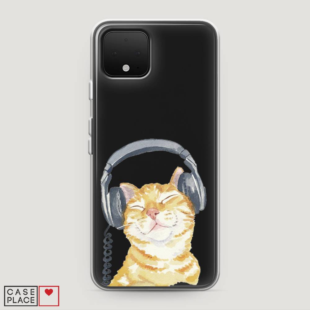 

Силиконовый чехол "Кот меломан" на Google Pixel 4, Кот меломан