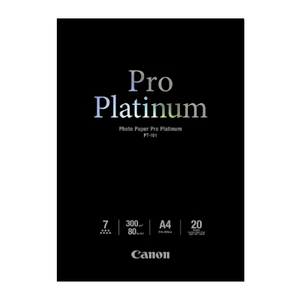 фото Canon фотобумага canon a4 pro platinum pt-101 300 г/м² 20 лист. белый