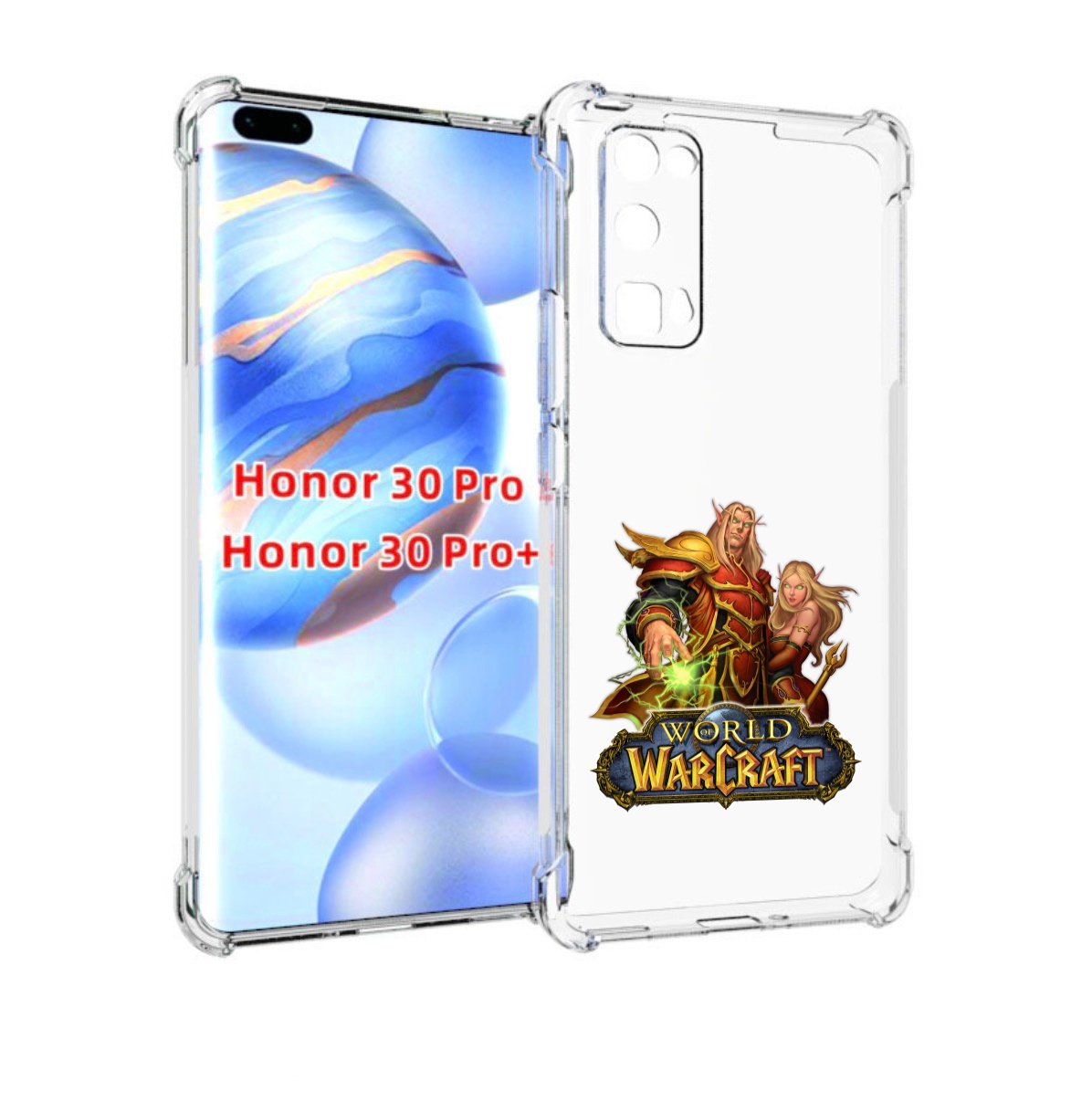 

Чехол бампер MyPads варкрафт2 для Honor 30 Pro, Прозрачный, Tocco