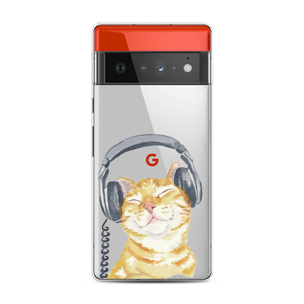 

Силиконовый чехол "Кот меломан" на Google Pixel 6 Pro, Кот меломан