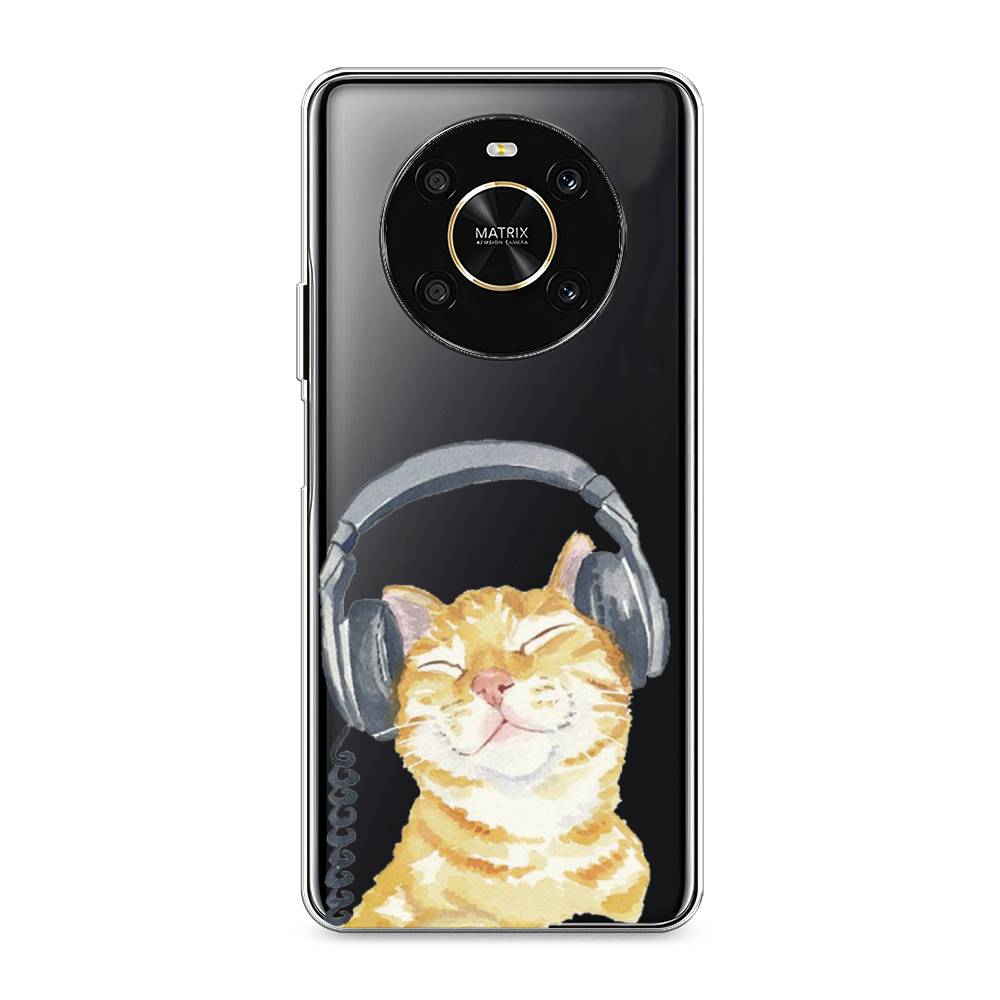 

Силиконовый чехол "Кот меломан" на Honor X9, Кот меломан