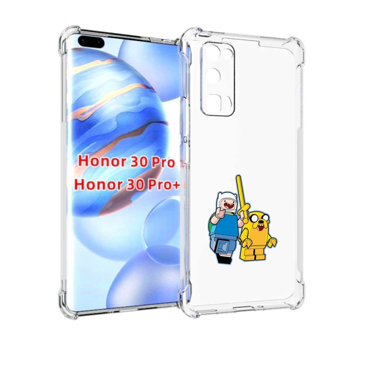

Чехол бампер MyPads время приключений лего для Honor 30 P, Прозрачный, Tocco