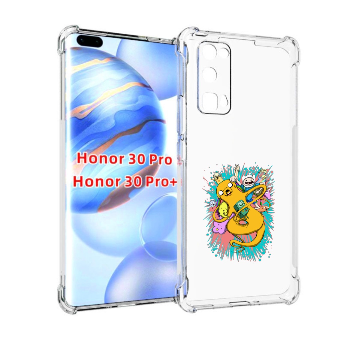 

Чехол бампер MyPads время приключений рисунок для Honor 3, Прозрачный, Tocco
